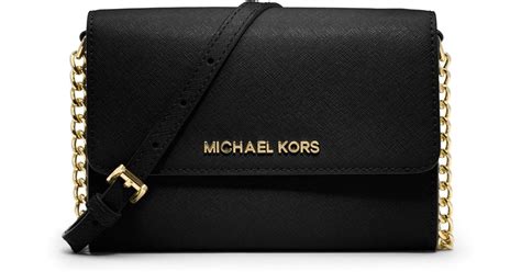 michael kors jet set travel saffiano leather smartphone cross body|jet set travel large saffiano.